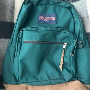 Jansport right backpack in juniper with suede bottom